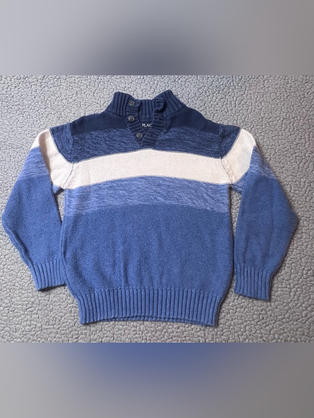 The Children’s Place Long Sleeve Sweater Little Boys Size Small 5-6 Blue